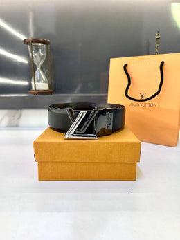 Lv_Vuittion Silver Glossy Reversible Belt Fa 788