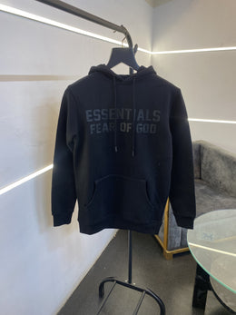 Essentials fear of god imported hoodie black