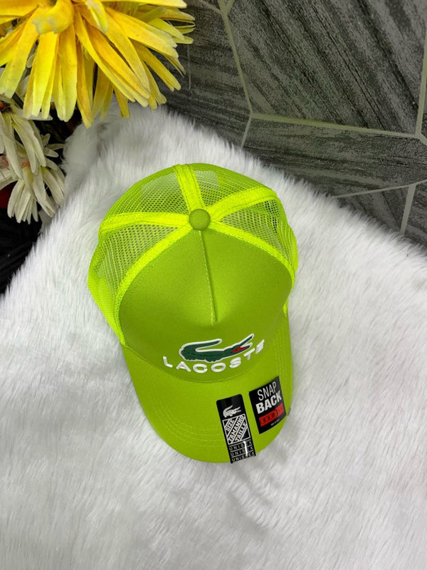 Lacoste_Crocodile_Front_Logo_Net_Premium_Unisex_Cap_With_Safety_Box_(Green)