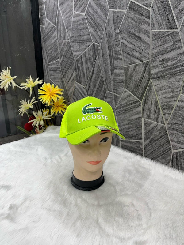 Lacoste_Crocodile_Front_Logo_Net_Premium_Unisex_Cap_With_Safety_Box_(Green)