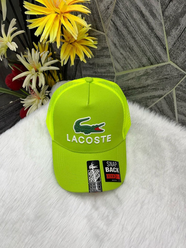 Lacoste_Crocodile_Front_Logo_Net_Premium_Unisex_Cap_With_Safety_Box_(Green)
