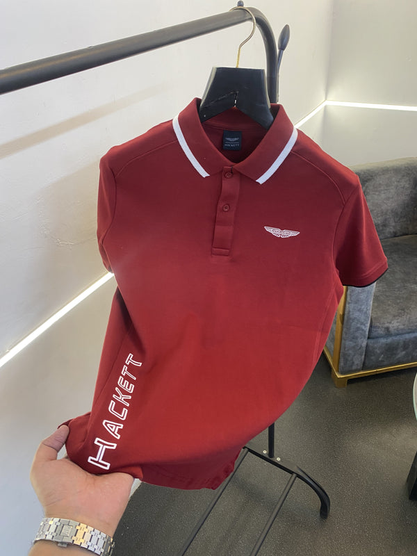 Hackett premium quality polo tshirt maroon