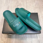 Lacoste Serve Croco Premium Green Slides