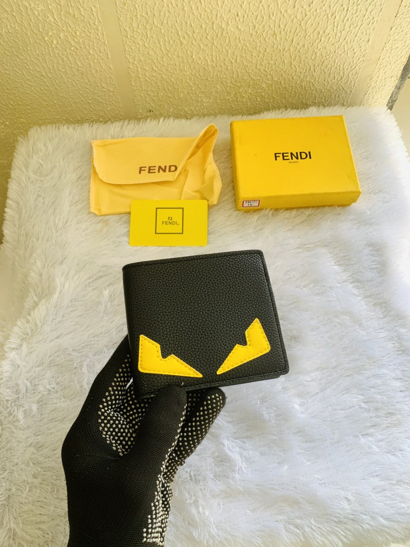 15 FENDY BLACK PRINTED PREMIUM QUALITY WALLET WITH BOX