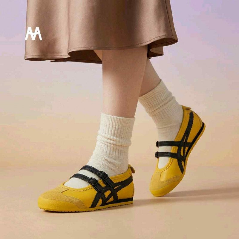 Onitsuka Tiger Mexico 66 TGRS Mary Jane Yellow Black 6180