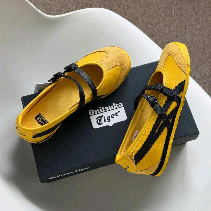 Onitsuka Tiger Mexico 66 TGRS Mary Jane Yellow Black 6180
