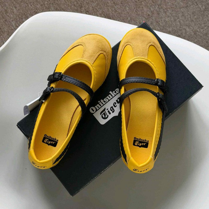 Onitsuka Tiger Mexico 66 TGRS Mary Jane Yellow Black 6180