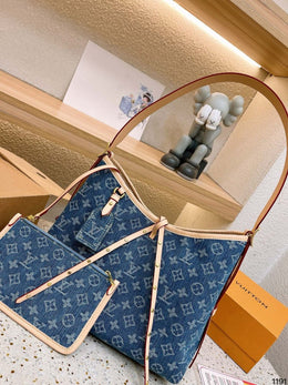 Louis Vuitton_Denim_CarryAll_Tote_Premium_With_DustCover_Wallet