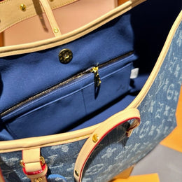 Louis Vuitton_Denim_CarryAll_Tote_Premium_With_DustCover_Wallet