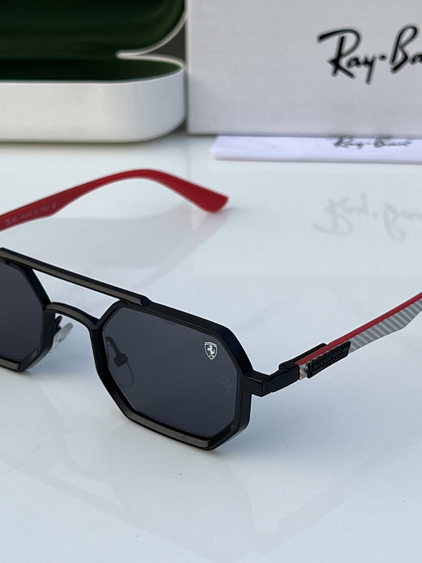 Rey ban_418_black_red