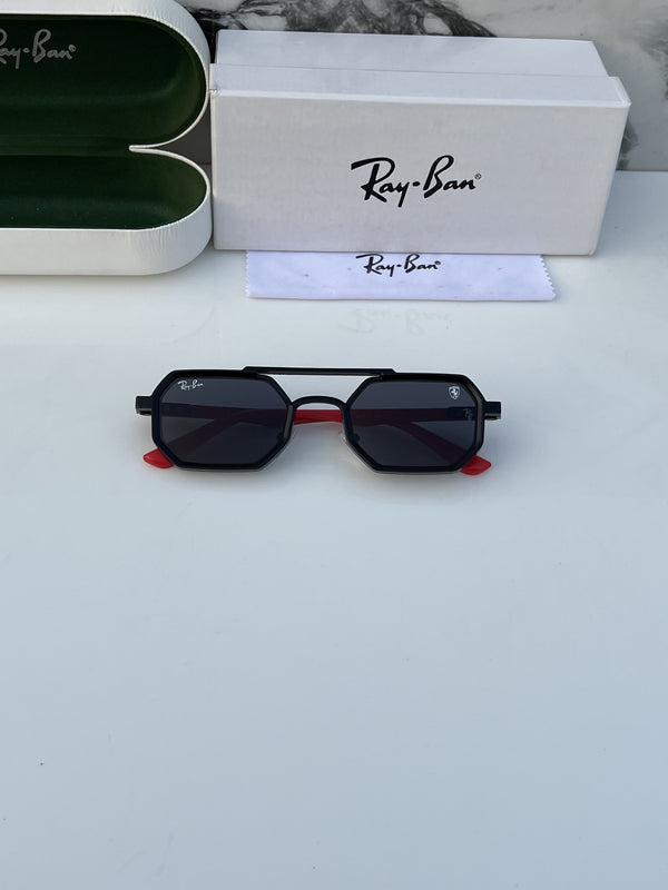 Rey ban_418_black_red
