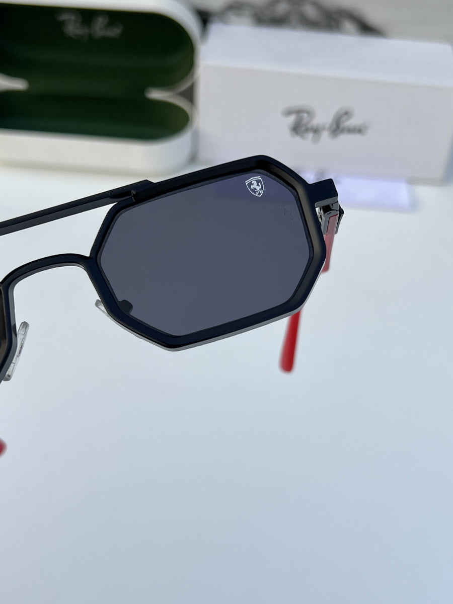 Rey ban_418_black_red