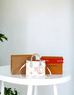 Louis Vuitton_LV M22976 On The Go Pochette With OG Double Box & Dust Bag - Coin Pouch (White Brown - 622)
