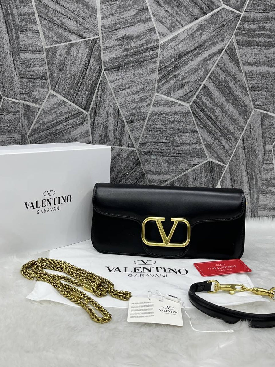 Valentino_V_Logo_Long_Shoulder_Bag_Clutch_With_Original_Packing