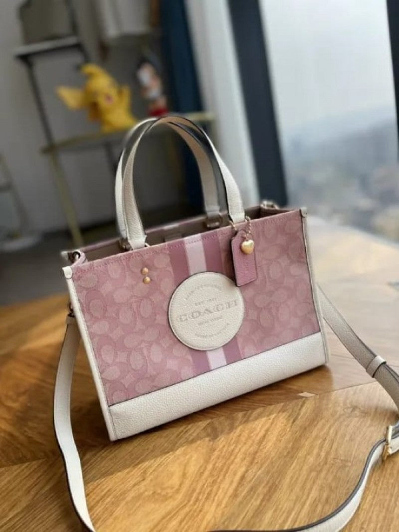 Coach_Dempsey_Tote_With_OG_Box_&_Dust_Bag_&_Extra_Shoulder_Strap_(Pink-715)