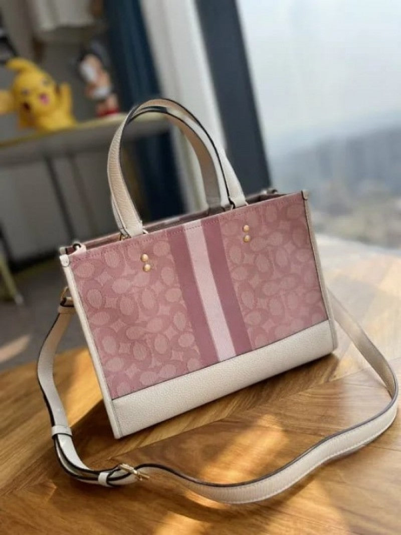 Coach_Dempsey_Tote_With_OG_Box_&_Dust_Bag_&_Extra_Shoulder_Strap_(Pink-715)