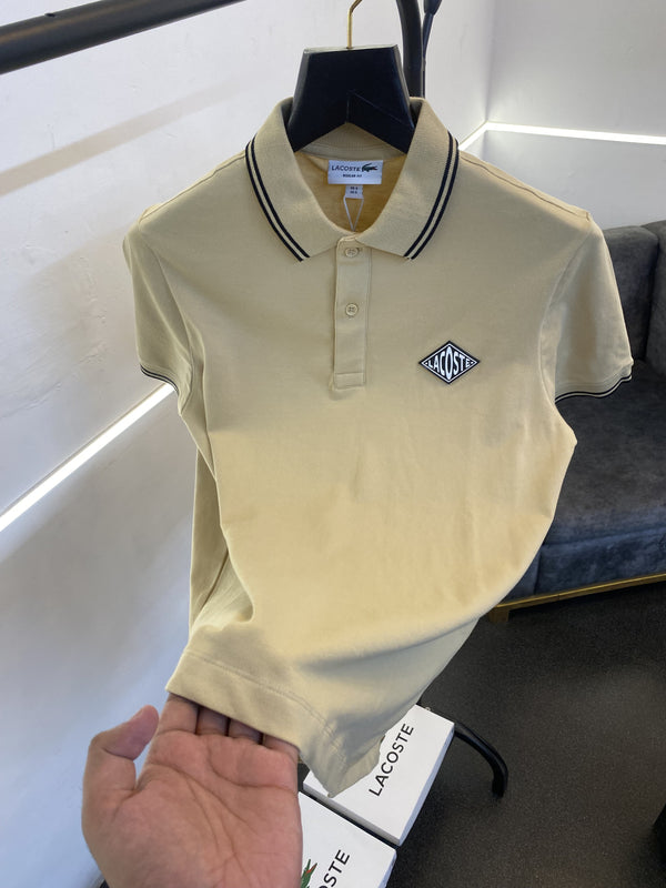 Lacoste imported box pack polo tshirt beige sale
