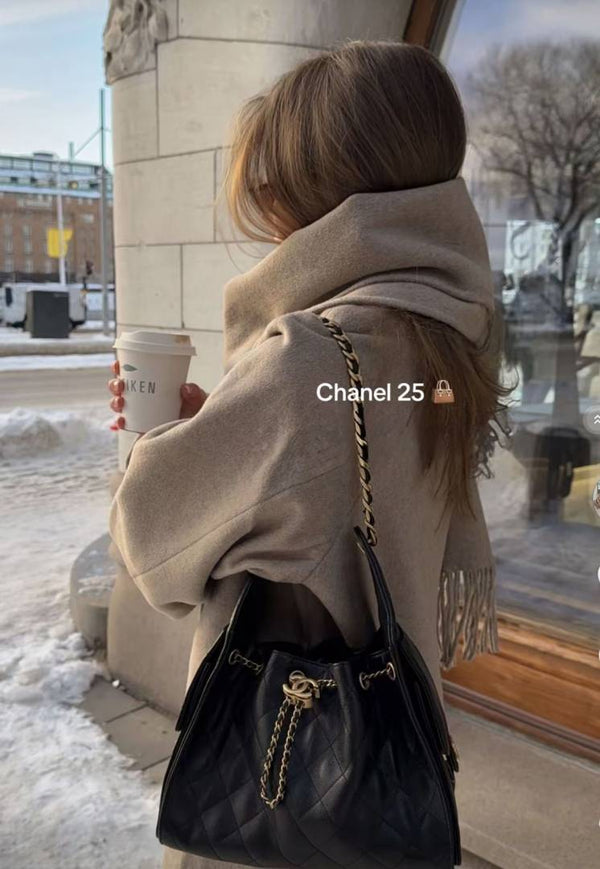 Chanel_CB_25_Black_Medium_Shoulderbag_With_OriginalBox_CarryBag_DustCover