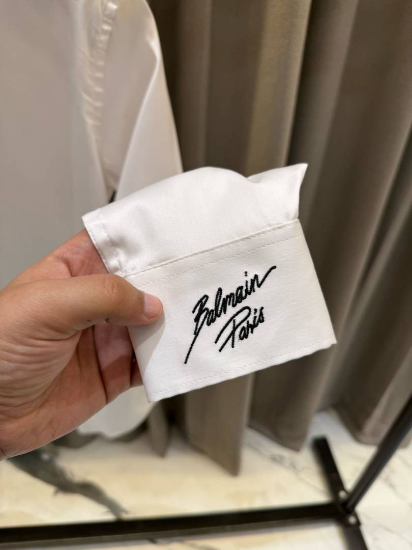 Balmain Imported Full Sleeves Shirt White