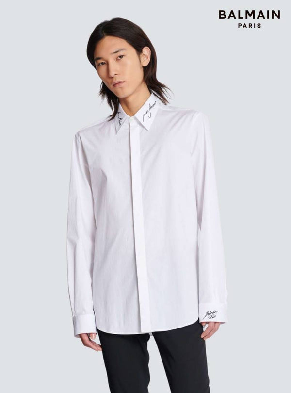 Balmain Imported Full Sleeves Shirt White