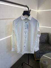 Christian diyor laser cut monogram print imported shirt with proper box packing white