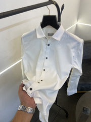 Christian diyor laser cut monogram print imported shirt with proper box packing white