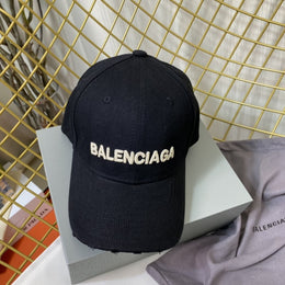 Balenciaga Black Denim Front Logo Premium Unisex Cap (With Safety Box)