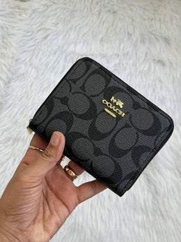 Coach_107_Black_Mini_Wallet_With_OriginalBox