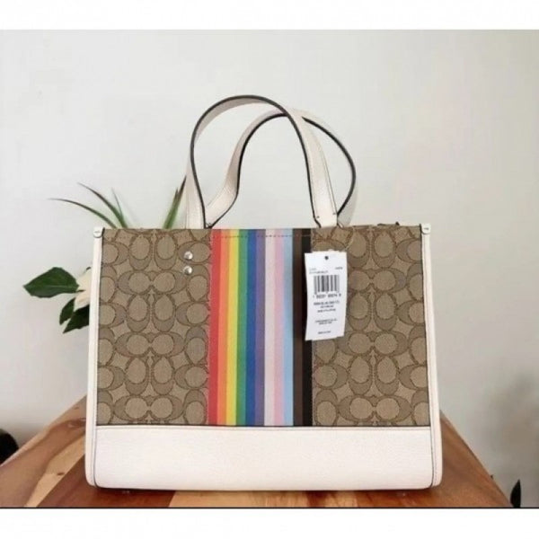 Coach_Dempsey_Tote_With_OG_Box_&_Dust_Bag_&_Extra_Shoulder_Strap_(Rainbow-718)