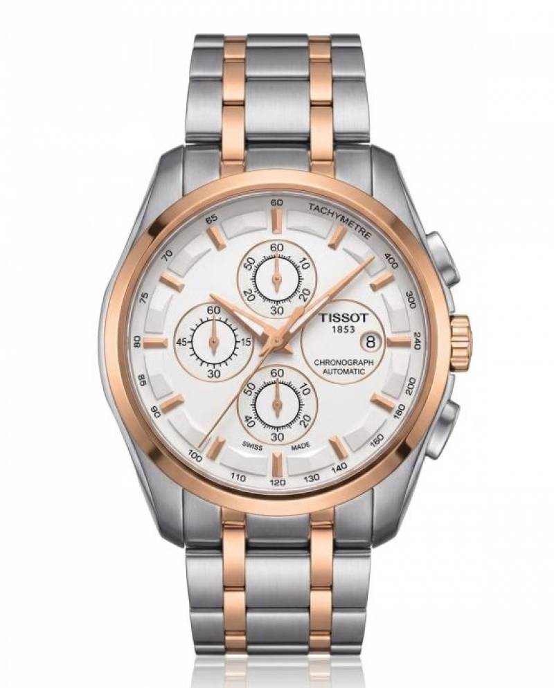 Tissot 1853 Couturier Two Tone Copper white dial
