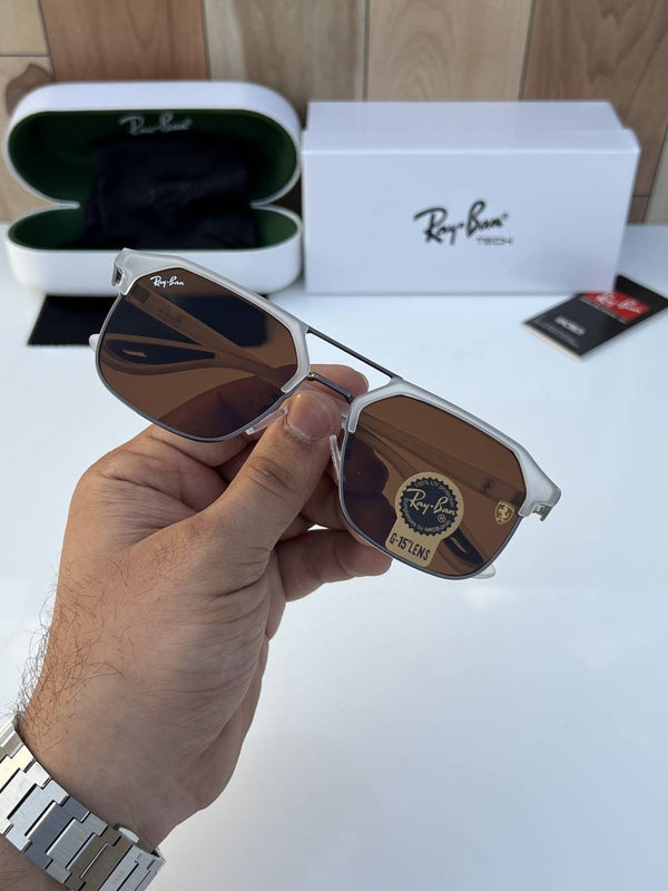 Rey ban 04 white brown