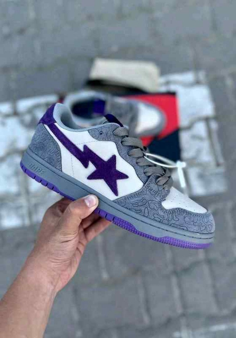 A bathinGahpe bape Sk8 Sta court purple
