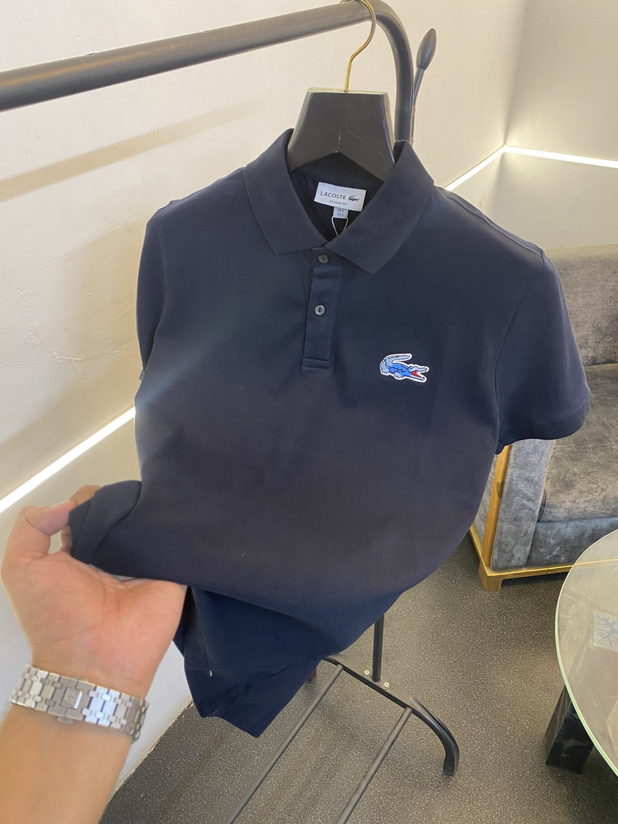 Lacoste Imported quality polo tshirt navy blue sale
