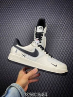 Nike airforce 1 07 low violent bear joint linen beige black sneaker