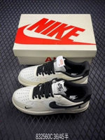 Nike airforce 1 07 low violent bear joint linen beige black sneaker