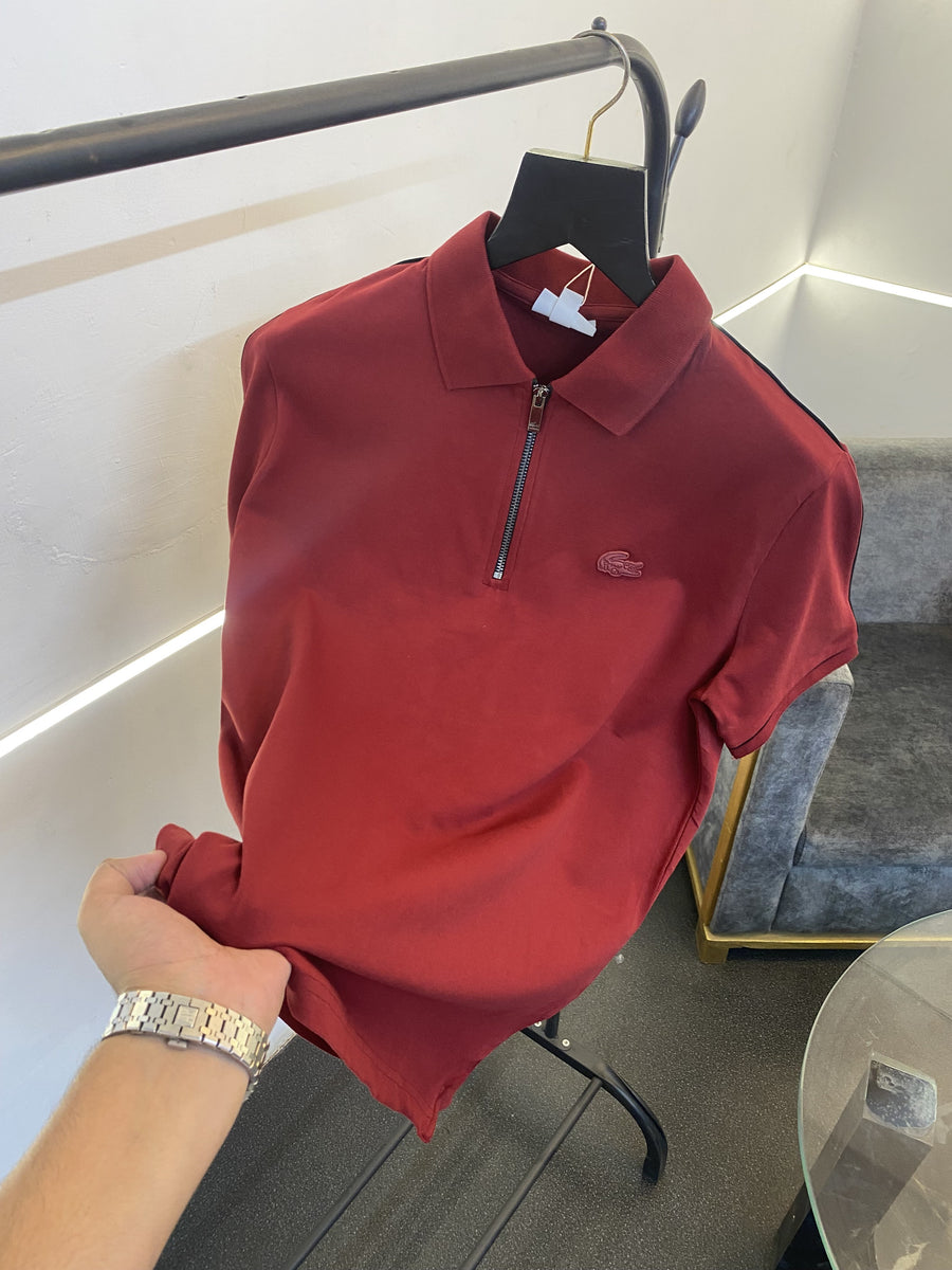 Lacoste imported polo tshirt maroon sale