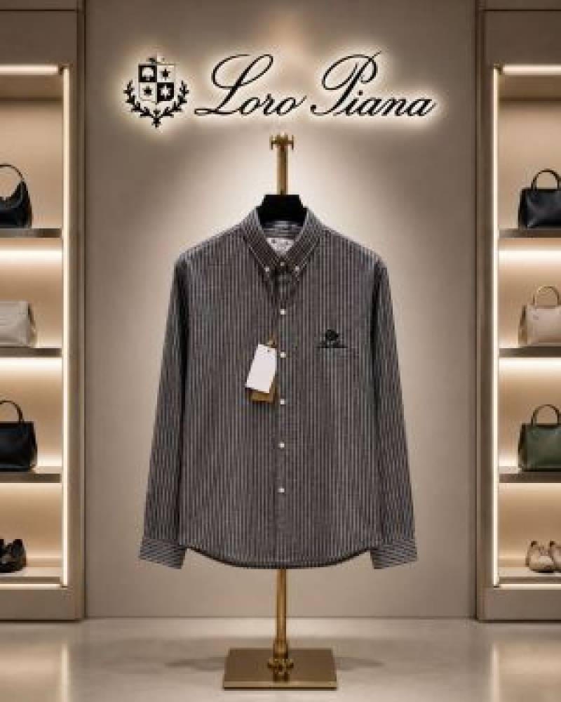 Lorro Pianna Lining Full Sleeves Shirt Black