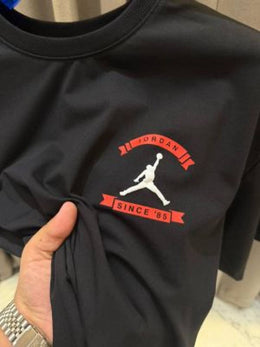 Jordan_impoted primium T-shirt Drop Shoulder Black