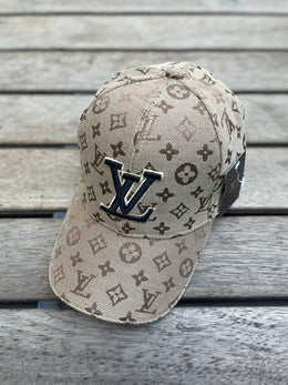 Louis Vuitton_Wheat_Big_Front_Monogram_Logo_Premium_Unisex_Cap_(With_Safety_Box)_868