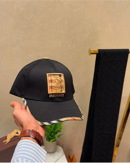 Burberry_Equestrian_Knight_Black_Monogram_Premium_Unisex_Cap_(With_Safety_Box)