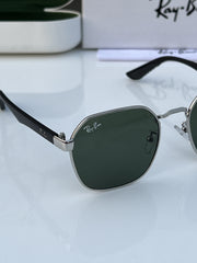 Rey ban_406_silver_green
