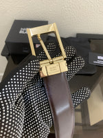 12 MONT BLANC GOLDEN BLACK PREMIUM QUALITY BELT WITH BOX