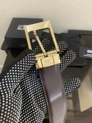 12 MONT BLANC GOLDEN BLACK PREMIUM QUALITY BELT WITH BOX