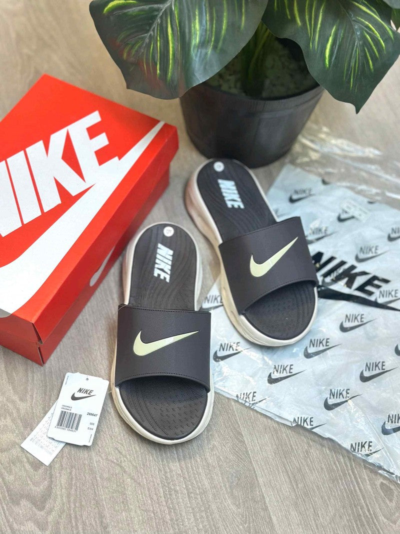 Nike Classic Cloud Sole Premium Brown Cream Flip-Flop