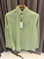 DIWALI DHAMAKA SALE RETURN NO RALF LAUUREN LINEN SHIRTS LIGHT GREEN