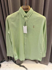 DIWALI DHAMAKA SALE RETURN NO RALF LAUUREN LINEN SHIRTS LIGHT GREEN