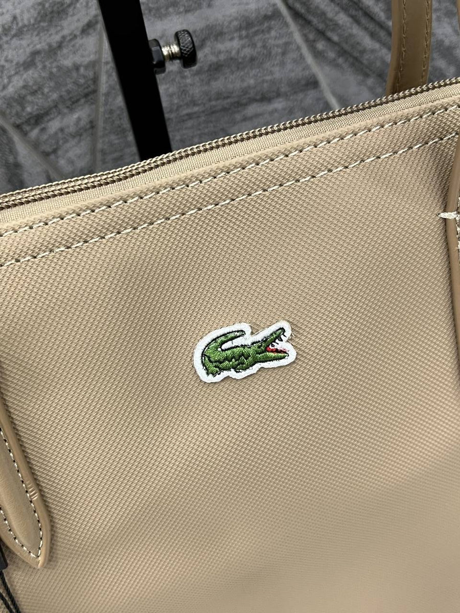 Lacoste_Leather_Tote_Beige_Premium_With_Original_Packing