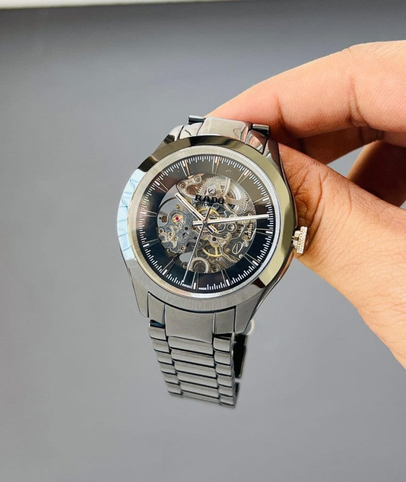 Rado Hyperchrome Skeleton Black-Silver