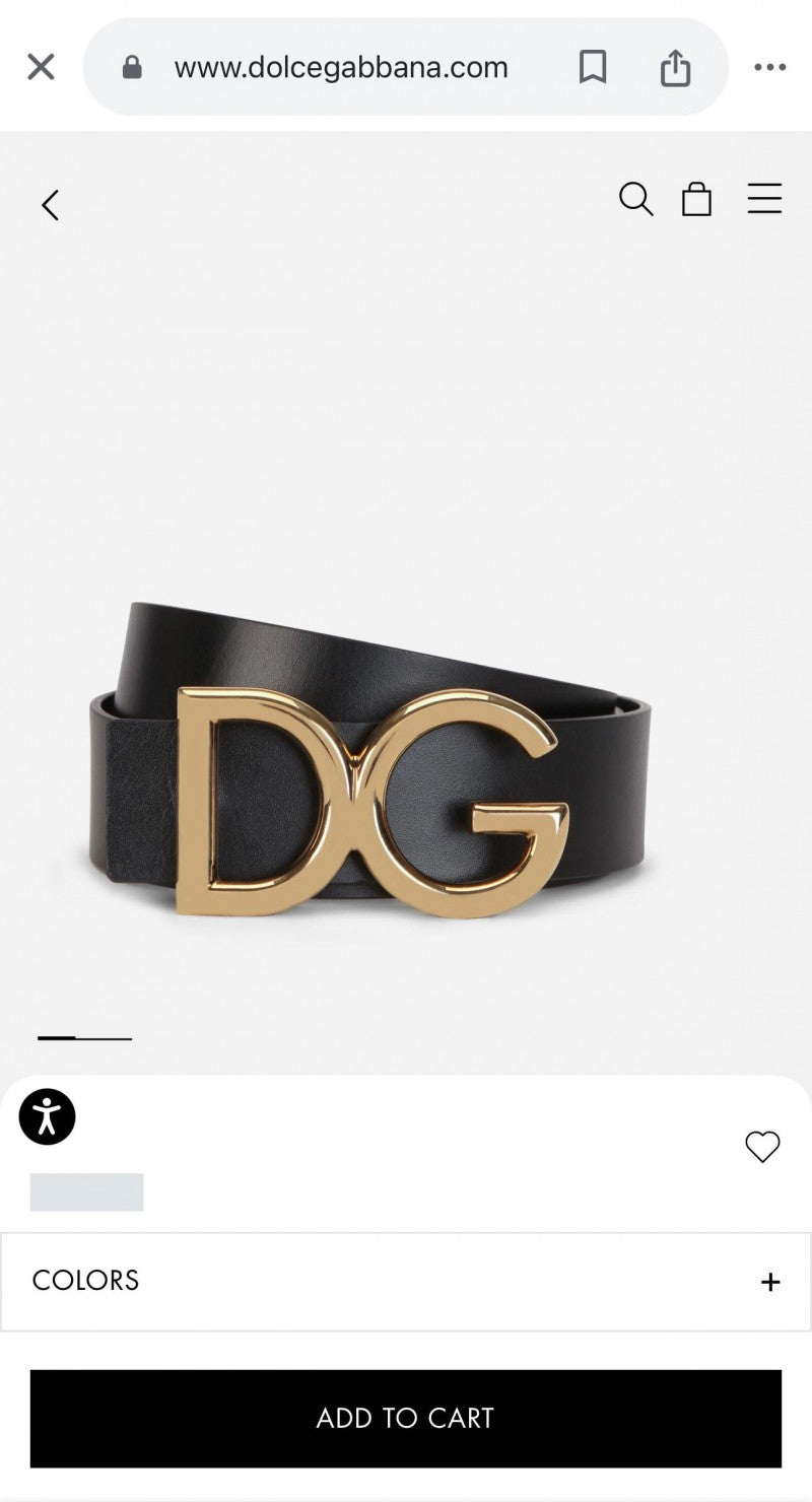 Dolce Gabana_Belt_DG-001_Gold