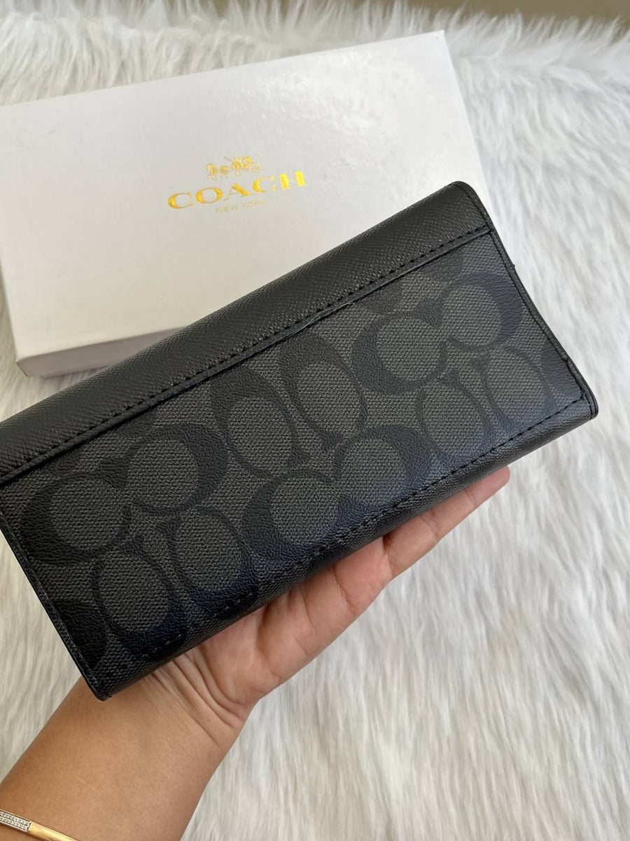 Coach_65_Black_3_Fold_Wallet_With_OriginalBox